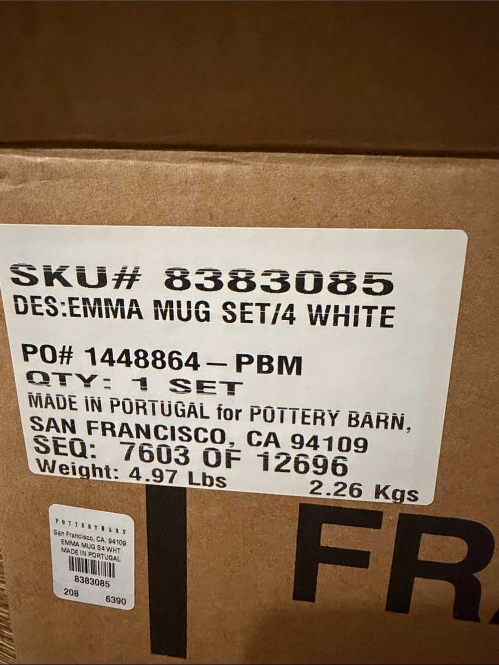 Pottery Barn pottery barn